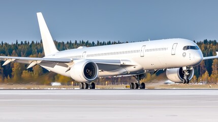 Passenger airplane on tarmac air travel aviation global transportation