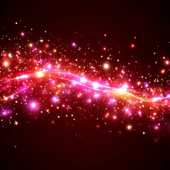 Abstract glowing energy wave