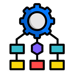Process Mapping  Icon Element For Design