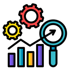 Benchmarking  Icon Element For Design
