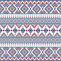 Southwest Native seamless pattern ethnic tribal Aztec geometric Navajo Native American fabric colorful design vector for textile print