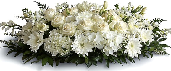 Elegant white floral arrangement
