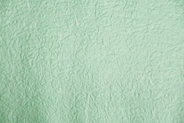 シワクチャの紙_パステルグリーン