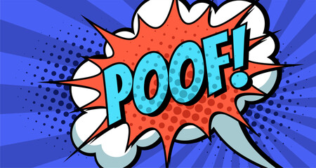 Poof - Comic Expression Vector Text