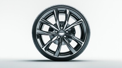 Obraz premium Car rims on a white background, 