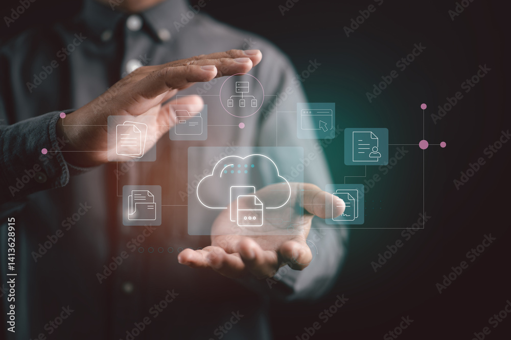 Aufkleber innovative cloud storage solutions transforming business data workflows.