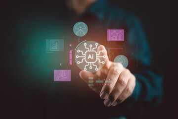 Artificial intelligence at the core of business innovation and data strategy.