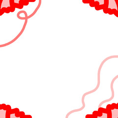 Carnation illustration flower parent's day background.