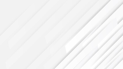 Fototapeta premium Geometric white and grey gradient background with, light overlay and shadow, vector illustration.