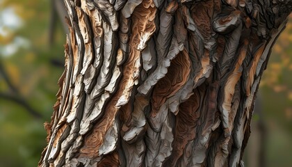 Intricate bark patterns on tree trunk forest nature photography close-up textured details organic beauty