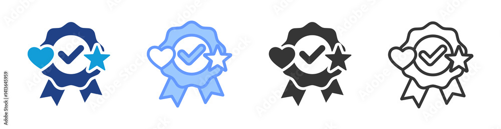Poster Non Monetary Incentives icon set multiple style collection