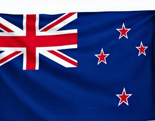 flag of New Zealand. Illustration of flag on white backgroundce Image