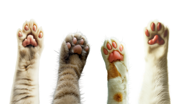 A Close-Up on Cat Paws