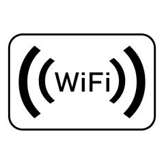 Wifi zone icon. Wireless internet Sign isolated on white background