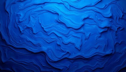 Obraz premium Deep blue abstract texture, swirling, mottled, and layered, textured background, abstract art