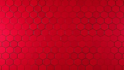 Deep crimson hexagonal background, textured surface, geometric pattern, shape background, hexagonal pattern