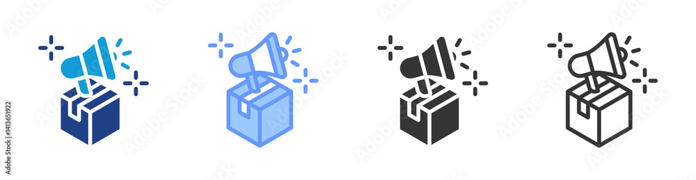 Aufkleber promotion icon set multiple style collection