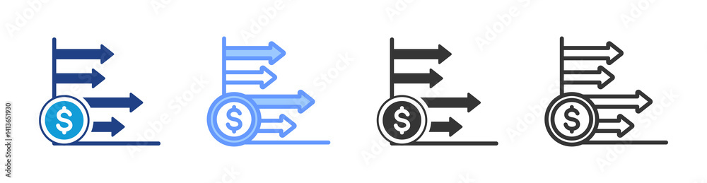 Aufkleber competition icon set multiple style collection