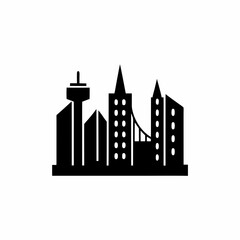 Obraz premium creative details Cityscape Icon Vector Illustration