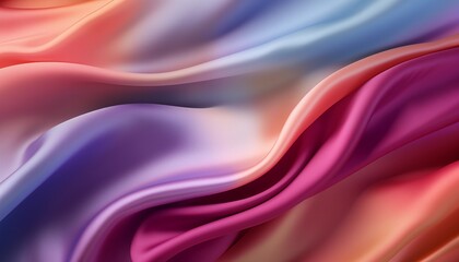 Obraz premium colorful fabric silk wave line background