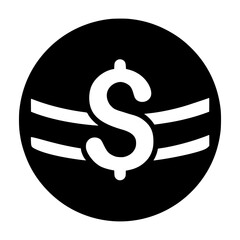 Money Icon - Circular Design