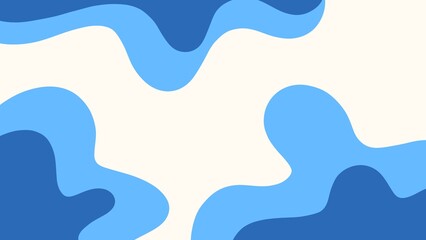 Abstract background with pastel blue waves