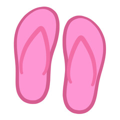 pink flip flops