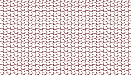Seamless diagonal pattern featuring dark red outlined overlapping fish scale shapes creating a textured background effect © gapaparis