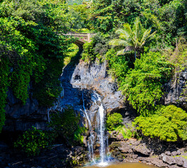 The Pools of Oheo Gulch, Kipahulu District, Haleakala National Park, Maui, Hawaii, USA