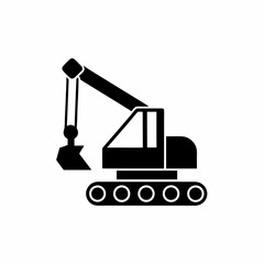creative details Construction Crane Icon Vector Illustration