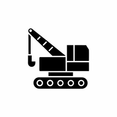 creative details Construction Crane Icon Vector Illustration