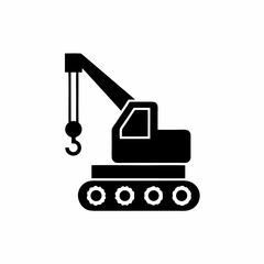 creative details Construction Crane Icon Vector Illustration