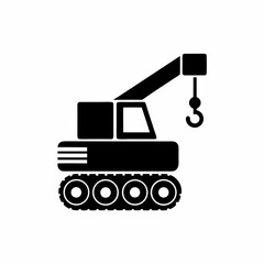 Naklejka premium creative details Construction Crane Icon Vector Illustration