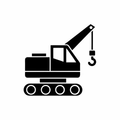 creative details Construction Crane Icon Vector Illustration
