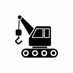 creative details Construction Crane Icon Vector Illustration