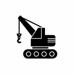 creative details Construction Crane Icon Vector Illustration