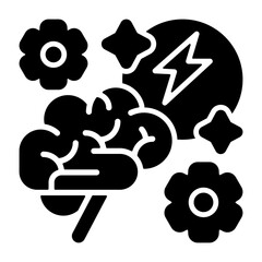 Brain Energy Icon