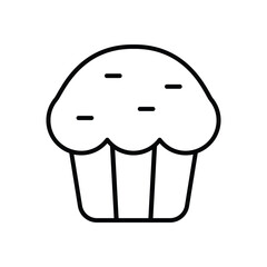 Cupcakes icon vector stock illustration