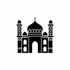 creative details Mosque Icon Vector Illustration