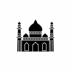 creative details Mosque Icon Vector Illustration