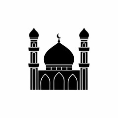 creative details Mosque Icon Vector Illustration