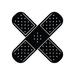 Isolated Bandages on White Background
