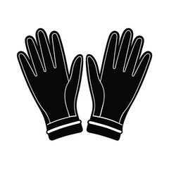 Isolated Gloves on White Background