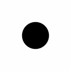 black colour circle in white background