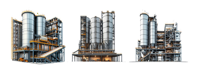 Industrial Storage Silos for Grain and Material Processing Operations