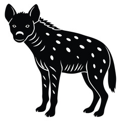 hyaena vector silhouette