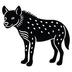 hyaena vector silhouette