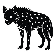 hyaena vector silhouette