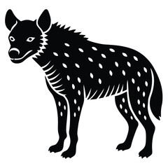 hyaena vector silhouette