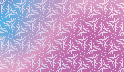 Decorative Pattern With Triangles Style. Blurred Gradient Background. Bright Color. For Banner Template, Flyer, Invitation Card. Vector Illustration